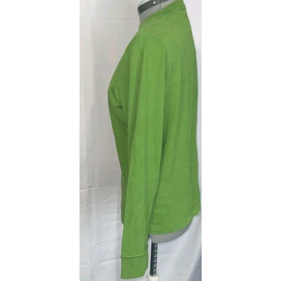 Abercrombie & Fitch kids Cotton 1/4 Zip Sweater Size XL Green Moose Logo - Picture 3 of 8